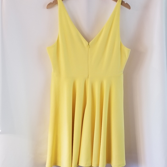 LULUS Double V-Neck Mini Dress - Yellow - Picture 5 of 10